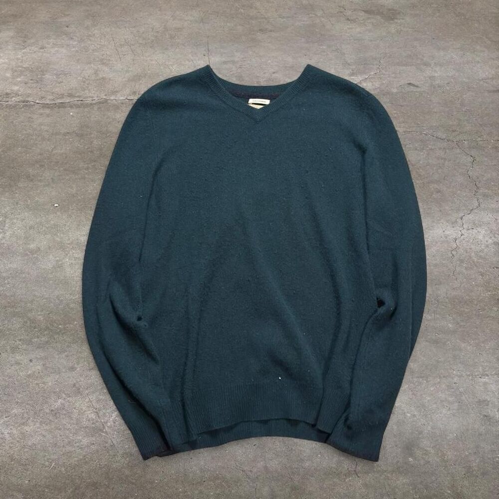 Circolo-1901 Men's Green and Blue Jumper